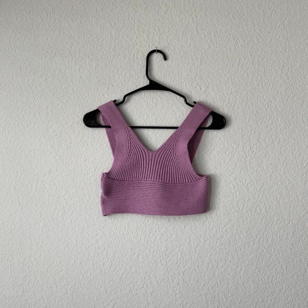 Pink/Purple Knit Tank Top